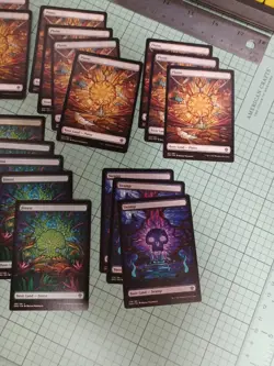 Magic Gathering Dominaria United Stained Glass Lands lot - Image 2