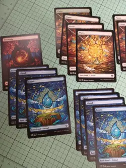 Magic Gathering Dominaria United Stained Glass Lands lot - Image 3