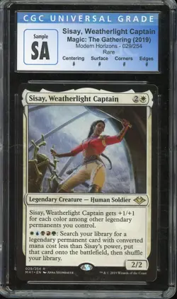 2019 Magic Modern Horizons Sisay Weatherlight Captain #029/254 CGC SA Sample - Image 1
