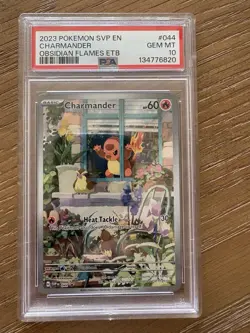 Pokemon Charmander TCG 044 Obsidian Flames ETB Promo Card Gem Mint - Image 1