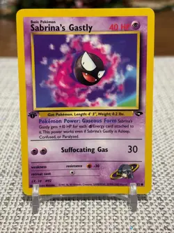 2000 Pokemon #97/132 Sabrina's Gastly (Gym Challange) - 1st Edition - Image 1