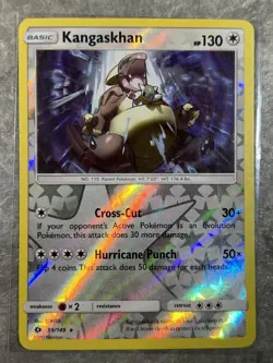 Kangaskhan 99/149 Pokemon TCG Sun Moon Sm Base Set Reverse Holo (Moderate Play) - Image 1