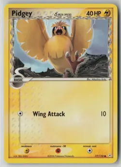 Pidgey (Delta Species) 77/110 Pokemon TCG Holon Phantoms Regular (Light Play) 1 - Image 1