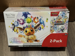 Pokemon TCG Prismatic Evolutions ETB with Booster Bundle Costco 2-Pack Sealed - Image 1