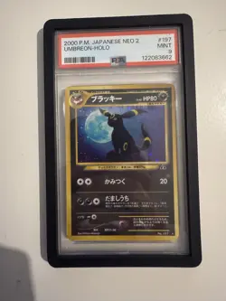 Espeon #196 & Umbreon #197 Neo 2 Discovery Pokemon 2000 JPN - PSA 9 sequential - Image 2