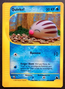💥 Pokemon Skyridge * Quiekel * 107/144 💥 Deutsch ~ Excellent - Image 1