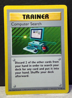Pokemon TCG Computer Search - Base Set 71/102 Regular Rare Shadowless - Image 1