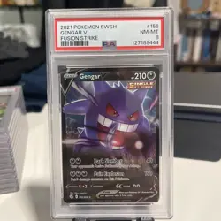 2021 GENGAR #156 V SWSH FUSION STRIKE POKEMON PSA 8 - Image 1
