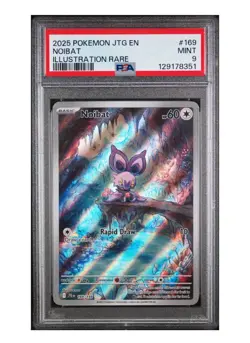 PSA 9 - 2025 POKEMON JTG EN-JOURNEY TOGETHER #169 NOIBAT ILLUSTRATION RARE - Image 1