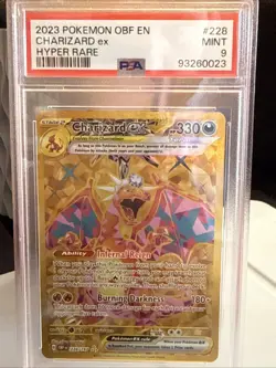 2023 Pokemon SV Obsidian Flames OBF EN Charizard ex #228/197 PSA 9 - Image 1