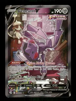 Pokemon Genesect V (Alternate Full Art) Ultra Rare SWSH08: Fusion Strike 255/264 - Image 1