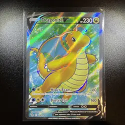 2022 Pokemon GO #076/078 Dragonite V Ultra Rare Holo - Image 1