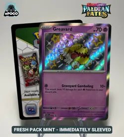Greavard SVP 070 Black Star Promo Pokemon TCG: Paldean Fates w/ QR Code MINT - Image 1