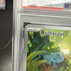 POKEMON 2023 MEW 151 BULBASAUR ILLUSTRATION RARE 166 PSA 9 - Image 2