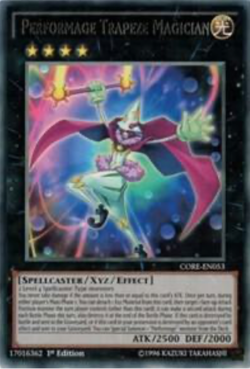 Performage Trapeze Magician - CORE-EN053 - Rare 1st Ed Yugioh - Image 1