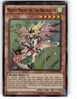 Majesty Maiden, the True Dracocaster - MACR-EN020 - Ultra Rare Unl Ed Yugioh NM - Image 1