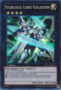 Starliege Lord Galaxion JOTL-EN050 SUPER RARE 1st ED NM Yugioh - Image 1