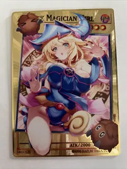 Dark Magician Girl Yugioh Numbered 150/200 Goddess Story GOLD METAL ALLOY CARD - Image 1