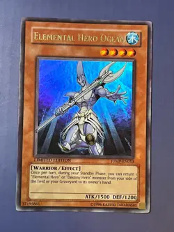 Yugioh Elemental Hero Ocean JUMP-EN013 Ultra Rare Limited LP/MP - Image 1