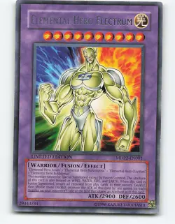 Elemental Hero Electrum #MDP2-EN001 Rare Yugioh Card - Image 1