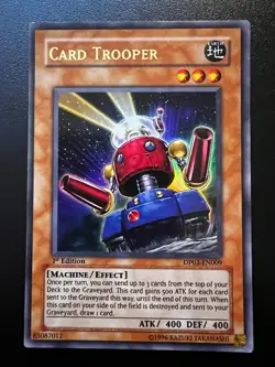 Card Trooper DP03-EN009 Ultra Rare 1st Edition Light Play+ Yugioh - Image 1