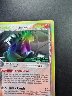 2005 Tyranitar EX Delta Species 16/113 Reverse Holo STAMPED Pokemon Card TCG - Image 3