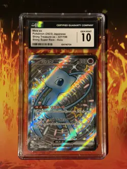 Mew EX 327/190 Japanese Full Art Shiny Treasure Holo Card 2023 CGC 10 Gem Mint - Image 1