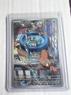 Pokemon Squirtle TCG Scarlet & Violet Stellar Crown Holo Card 148/142 Sv07 - Image 1