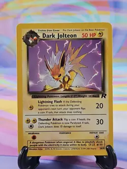 Pokemon TCG Team Rocket Card | Dark Jolteon 38/82 Uncommon - Image 1