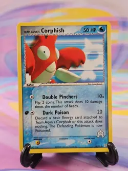 Pokemon TCG Team Magma vs. Team Aqua Card | Team Aqua's Corphish 26/95 Uncommon - Image 1