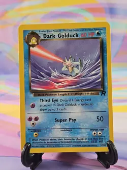 Pokemon TCG Team Rocket Card | Dark Golduck 37/82 Uncommon LP - Image 1