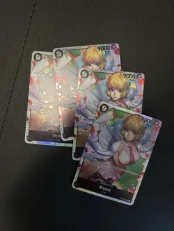 4x One Piece Card Stussy OP07-085 SR 500 Years in the Future English Playset NM - Image 1