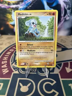 Meditite 89/130 Diamond & Pearl Base Set Regular Common Pokemon Card TCG - Image 1