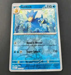 Pokemon 151 Golduck Reverse Holo Uncommon Card 055/165 NM - Image 1