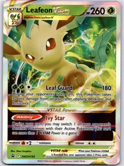Leafeon VSTAR Promo SWSH: Sword & Shield Promo Cards SWSH195 NM - Image 1
