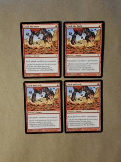 MTG Magic Betrayers of Kamigawa Modern Pauper X4 Crack the Earth (NM/MINT) - Image 1