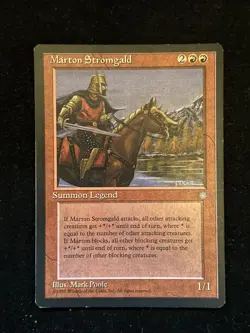 Magic The Gathering MTG Ice Age Marton Stromgald LP - Image 1