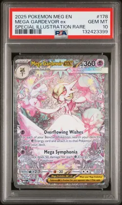 2025 POKEMON MEG EN-MEGA EVOLUTION #178 MEGA GARDEVOIR EX PSA 10 - Image 1