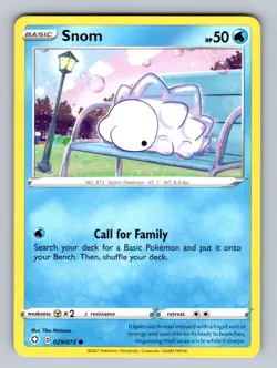 Snom 029/072 Common Shining Fates NM Pokemon TCG - Image 1