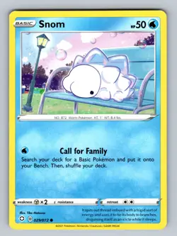 Snom 029/072 Common Shining Fates NM Pokemon TCG - Image 1