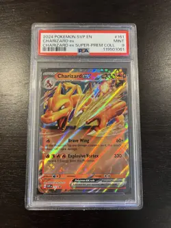 2024 POKEMON SVP EN-SV BLACK STAR PROMO #161 CHARIZARD EX SUPER-PREM PSA 9 MINT - Image 1