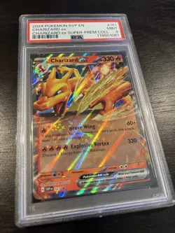 2024 POKEMON SVP EN-SV BLACK STAR PROMO #161 CHARIZARD EX SUPER-PREM PSA 9 MINT - Image 2