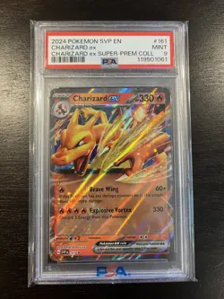 2024 POKEMON SVP EN-SV BLACK STAR PROMO #161 CHARIZARD EX SUPER-PREM PSA 9 MINT - Image 4
