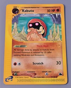 Kabuto #37/144 Uncommon aus Skyridge von 2003 Pokemon Englisch Mint Vintage - Image 1