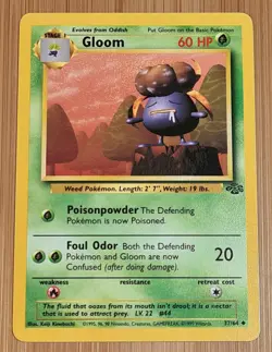 Gloom # 37/64 (Duflor) Uncommon aus Jungle von 1999 Pokemon EN Near Mint Vintage - Image 1