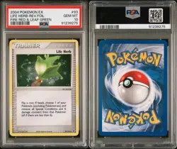 PSA 10 Life Herb 93/112 EX Fire Red & Leaf Green Reverse Holo Pokemon 2004 - Image 1