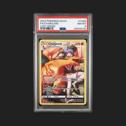 2022 POKEMON SWORD & SHIELD LOST ORIGIN #TG03 FULL ART/CHARIZARD PSA 8 - Image 1