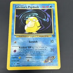 Pokemon Sabrina's Psyduck 99/132 Gym Challenge (2000) LP - Image 1