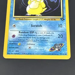 Pokemon Sabrina's Psyduck 99/132 Gym Challenge (2000) LP - Image 3
