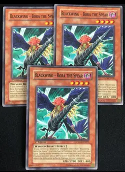 Blackwing - Bora the Spear (3x) CRMS-EN009 Common 1st Edition NM Edison Yugioh - Image 1